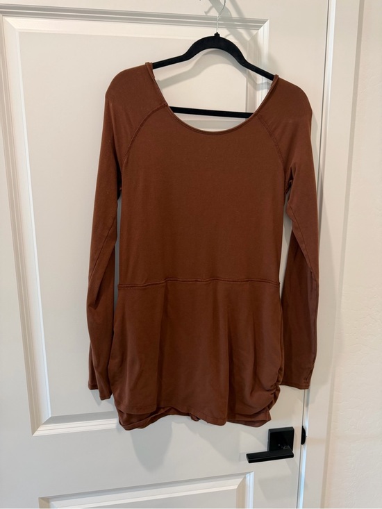 FP Movement by Free People Dresses & Skirts - Women’s free people movement Long Sleeve Scoop Neck Top in Brown